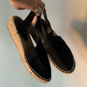 Black espadrilles